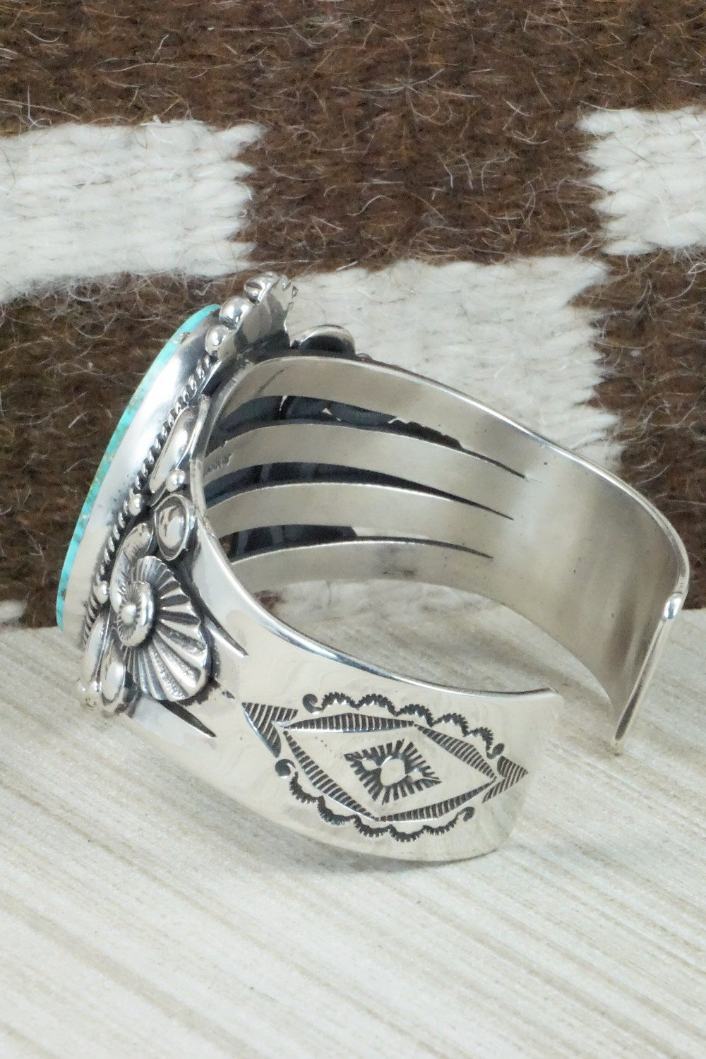 Turquoise & Sterling Silver Bracelet - Derrick Gordon