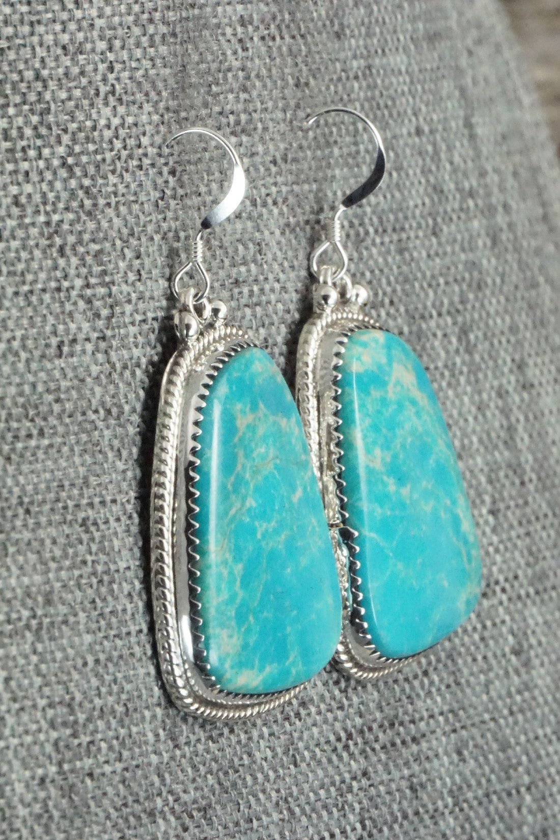 Turquoise and Sterling Silver Earrings - Sharon McCarthy
