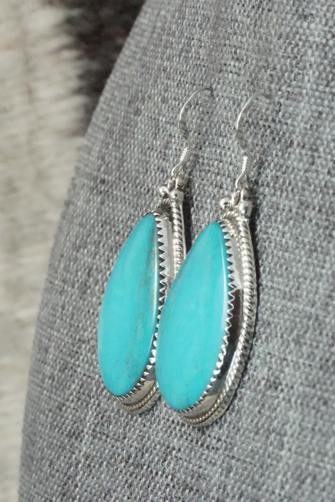 Turquoise and Sterling Silver Earrings - Sharon McCarthy