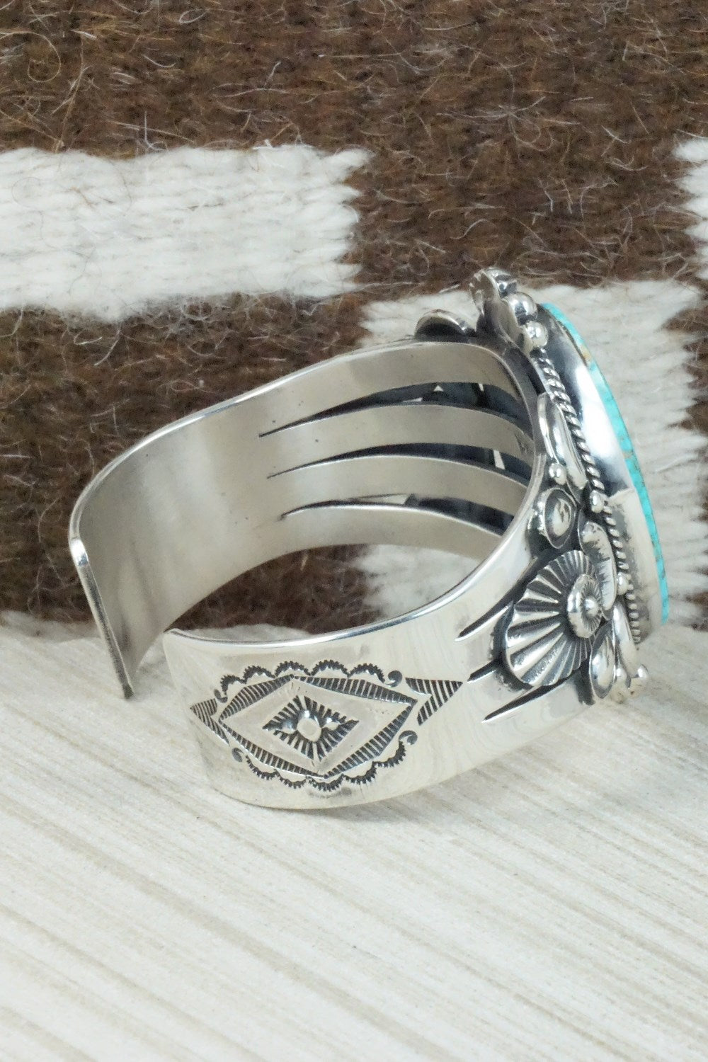 Turquoise & Sterling Silver Bracelet - Derrick Gordon