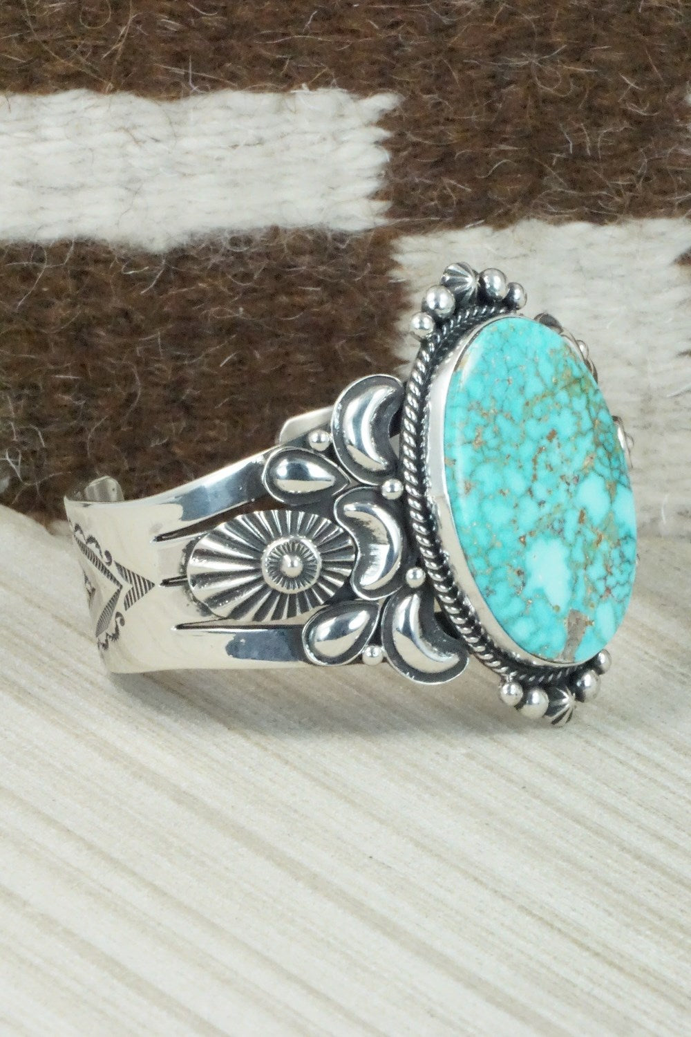 Turquoise & Sterling Silver Bracelet - Derrick Gordon