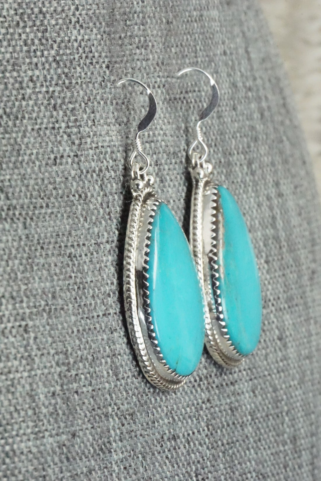 Turquoise and Sterling Silver Earrings - Sharon McCarthy