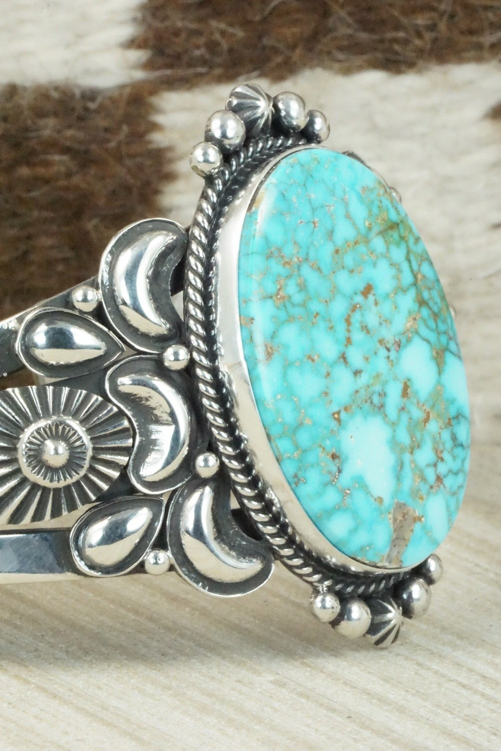 Turquoise & Sterling Silver Bracelet - Derrick Gordon