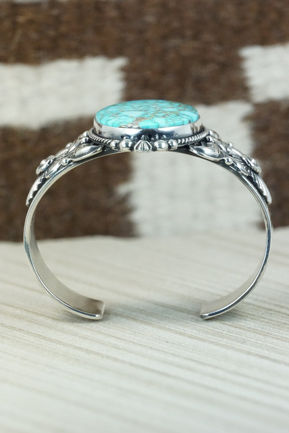 Turquoise & Sterling Silver Bracelet - Derrick Gordon