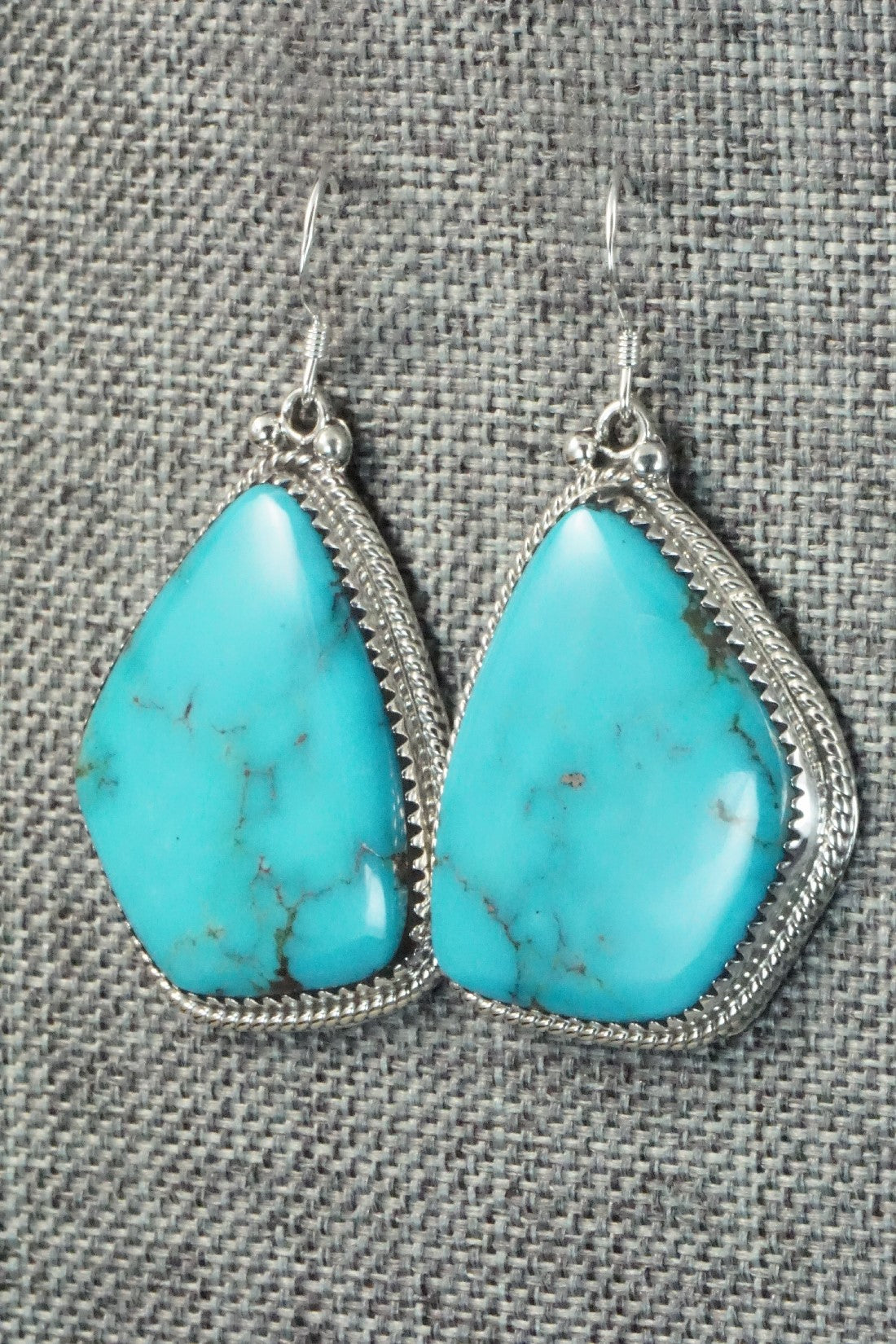 Turquoise and Sterling Silver Earrings - Sharon McCarthy