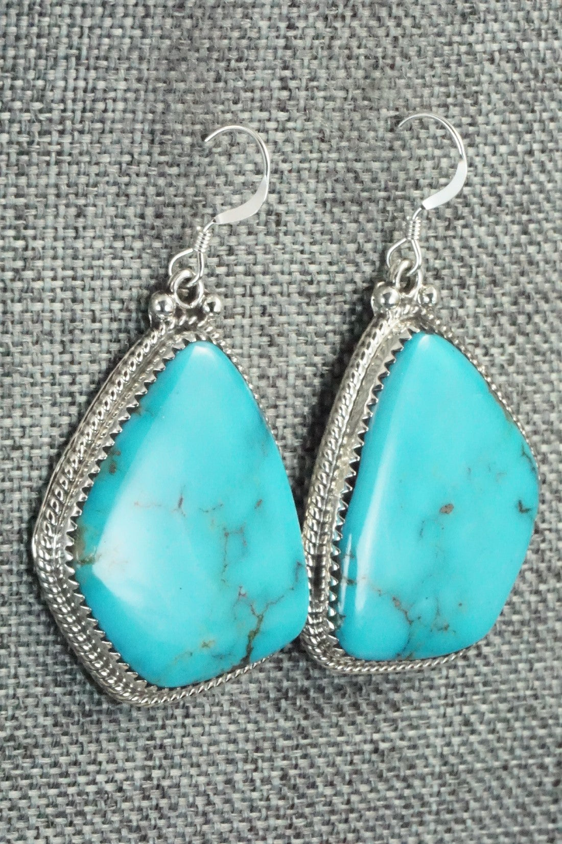 Turquoise and Sterling Silver Earrings - Sharon McCarthy