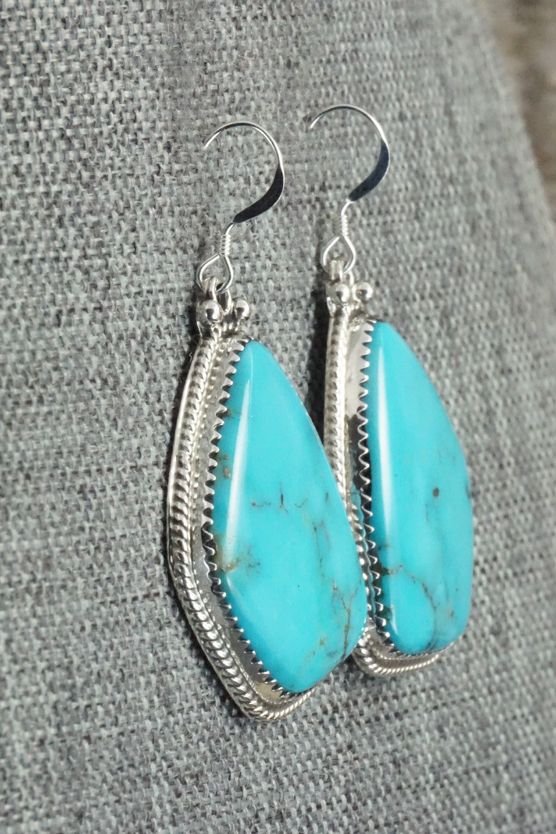 Turquoise and Sterling Silver Earrings - Sharon McCarthy