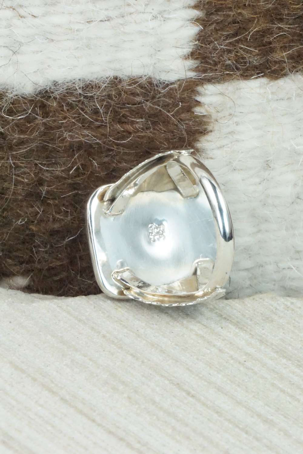 Onyx and Sterling Silver Ring - Jeanette Saunders - Size 11