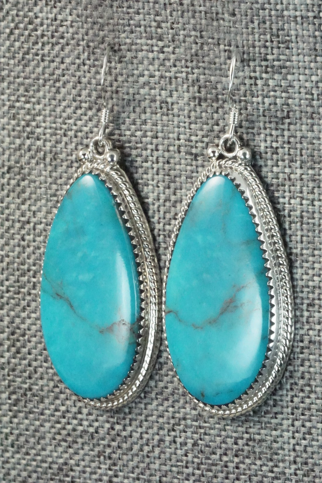 Turquoise and Sterling Silver Earrings - Sharon McCarthy