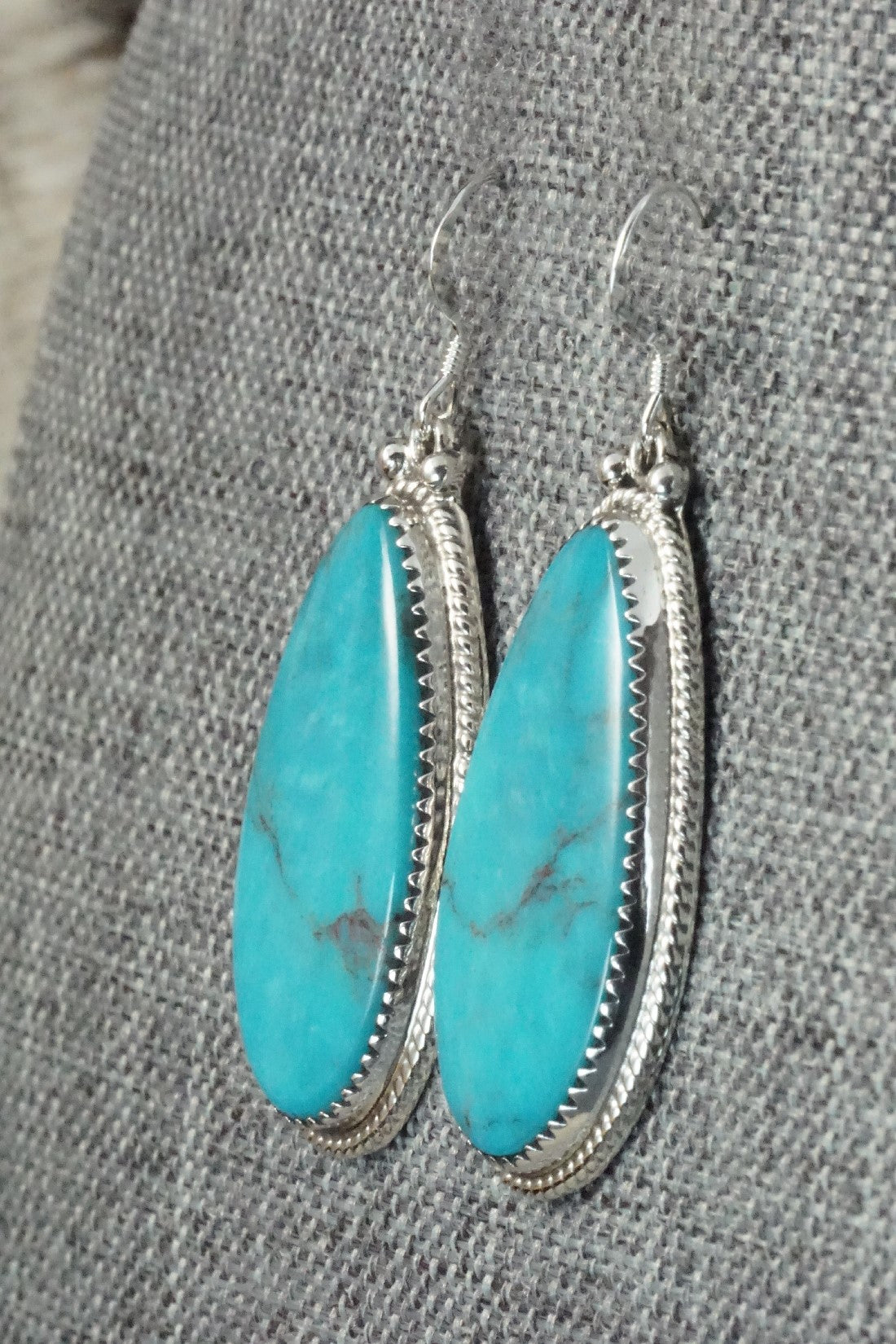 Turquoise and Sterling Silver Earrings - Sharon McCarthy