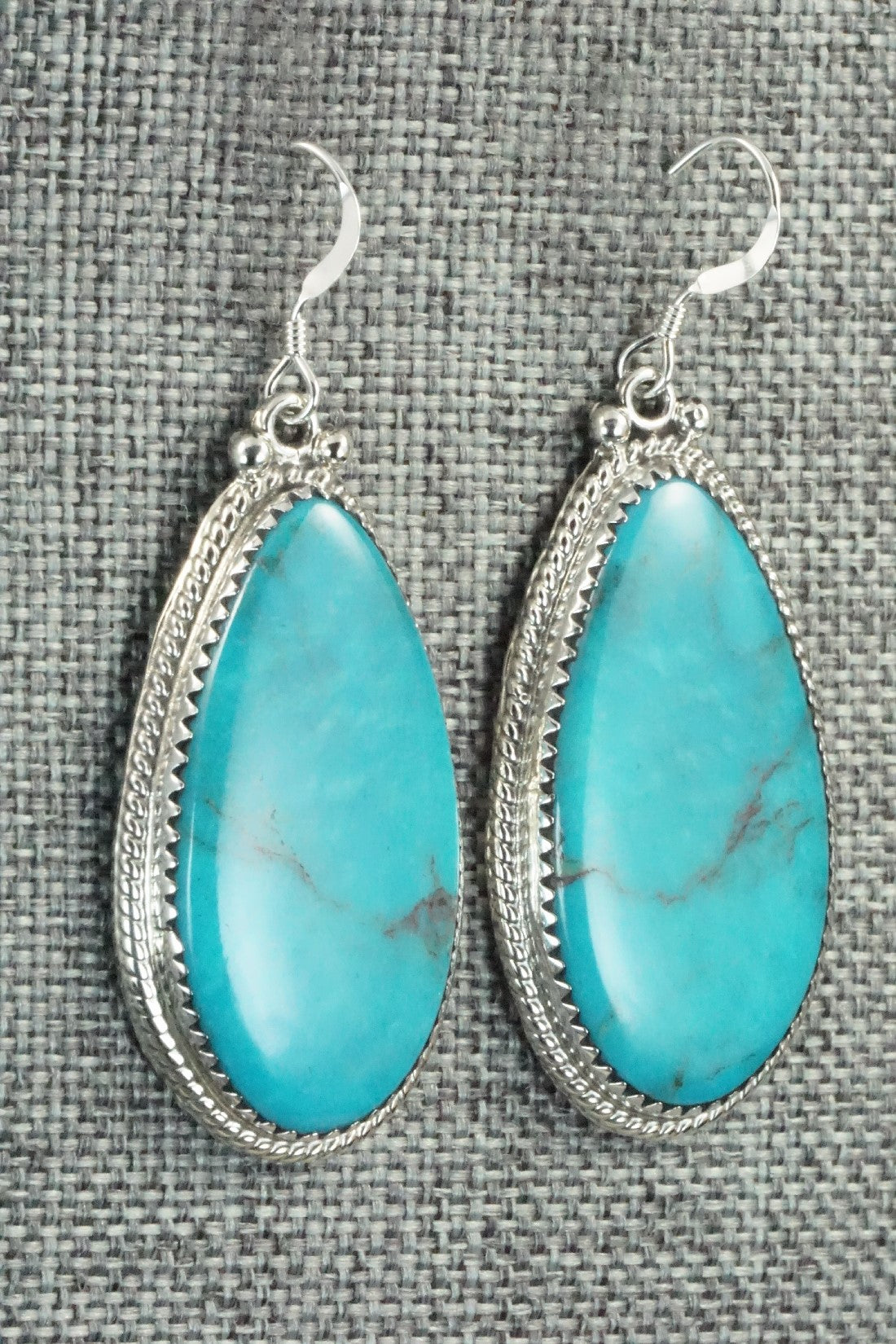 Turquoise and Sterling Silver Earrings - Sharon McCarthy