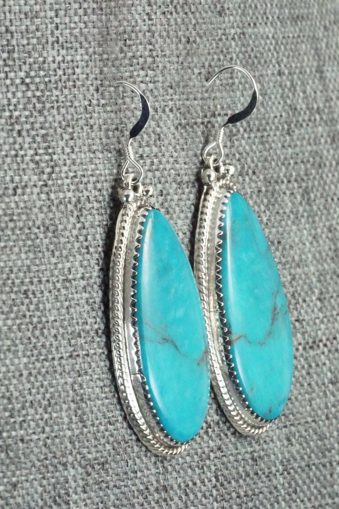 Turquoise and Sterling Silver Earrings - Sharon McCarthy