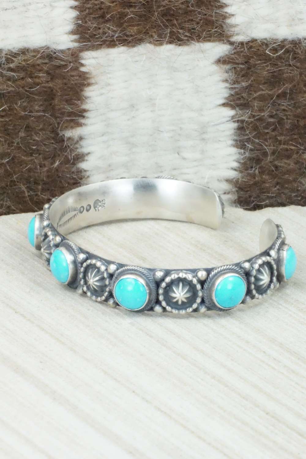 Turquoise & Sterling Silver Bracelet - Bobby Platero