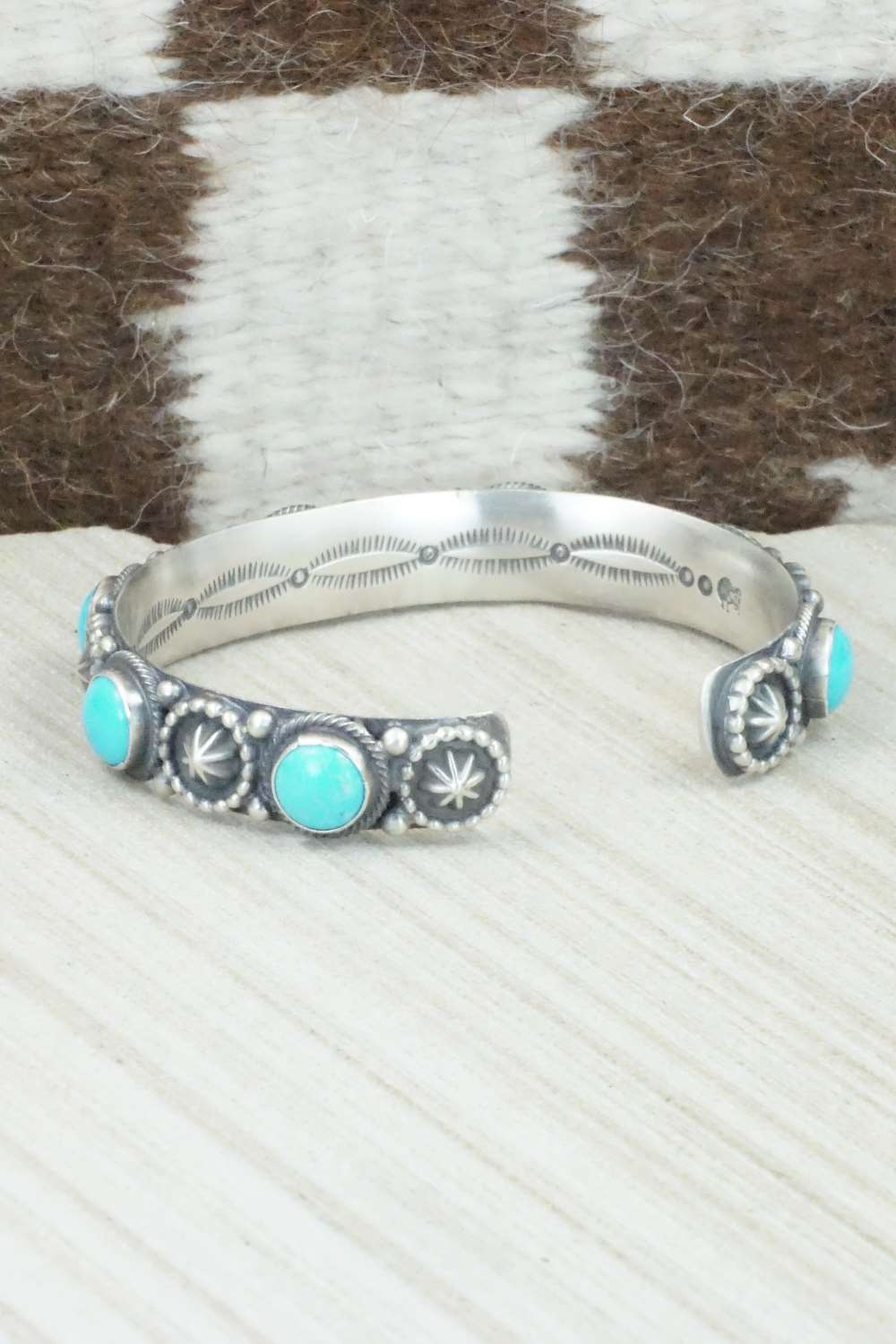 Turquoise & Sterling Silver Bracelet - Bobby Platero