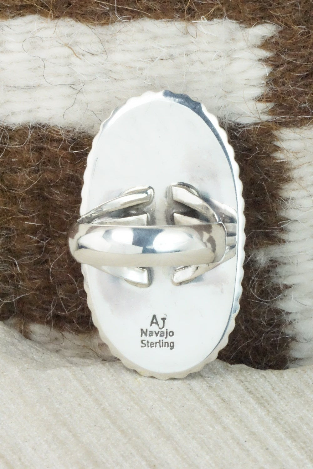Charoite & Sterling Silver Ring - Alvin Joe - Size 10.25