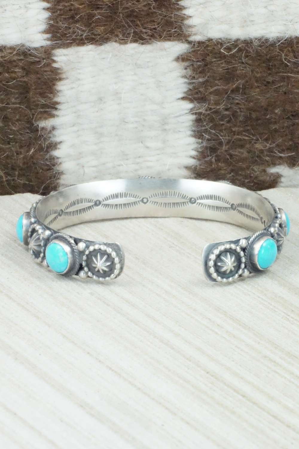 Turquoise & Sterling Silver Bracelet - Bobby Platero
