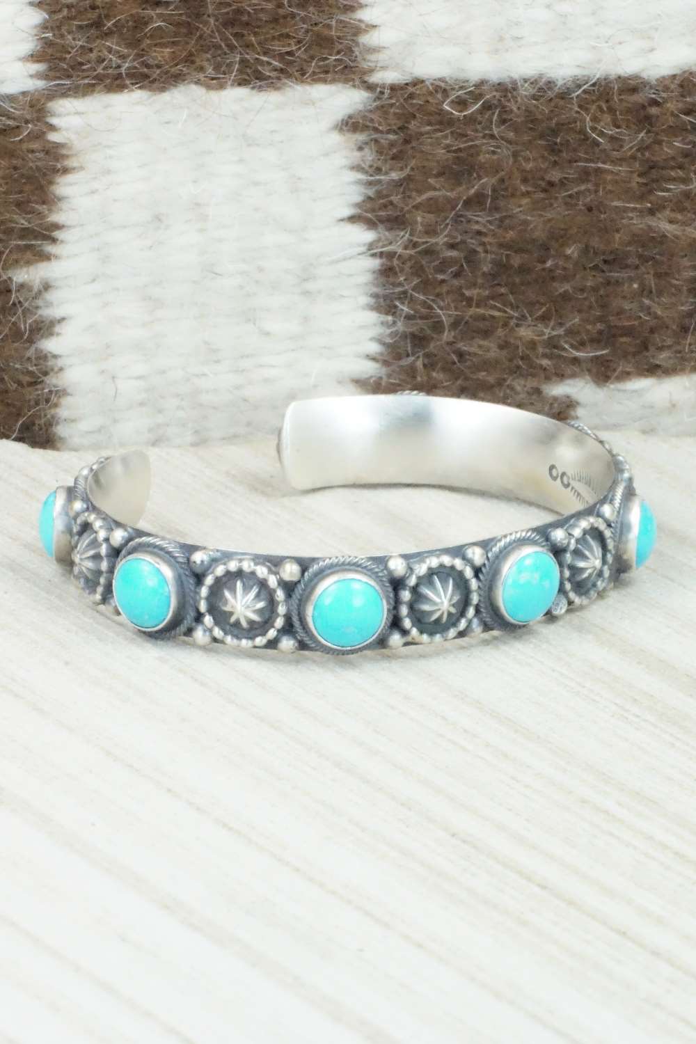 Turquoise & Sterling Silver Bracelet - Bobby Platero