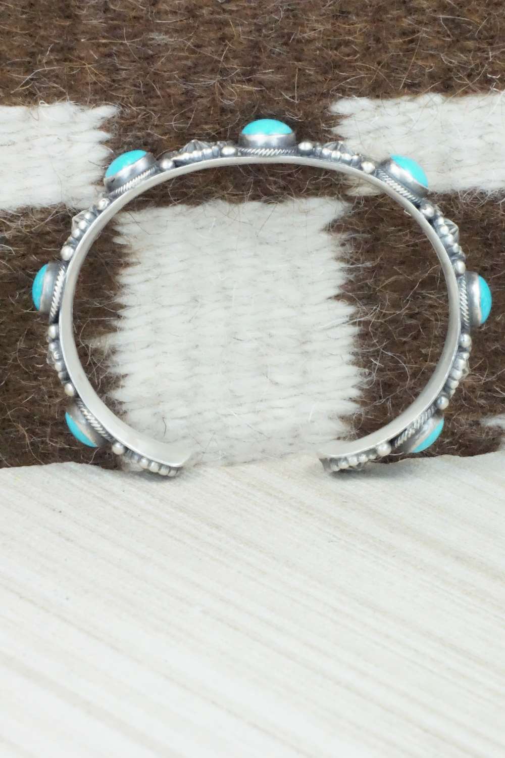 Turquoise & Sterling Silver Bracelet - Bobby Platero