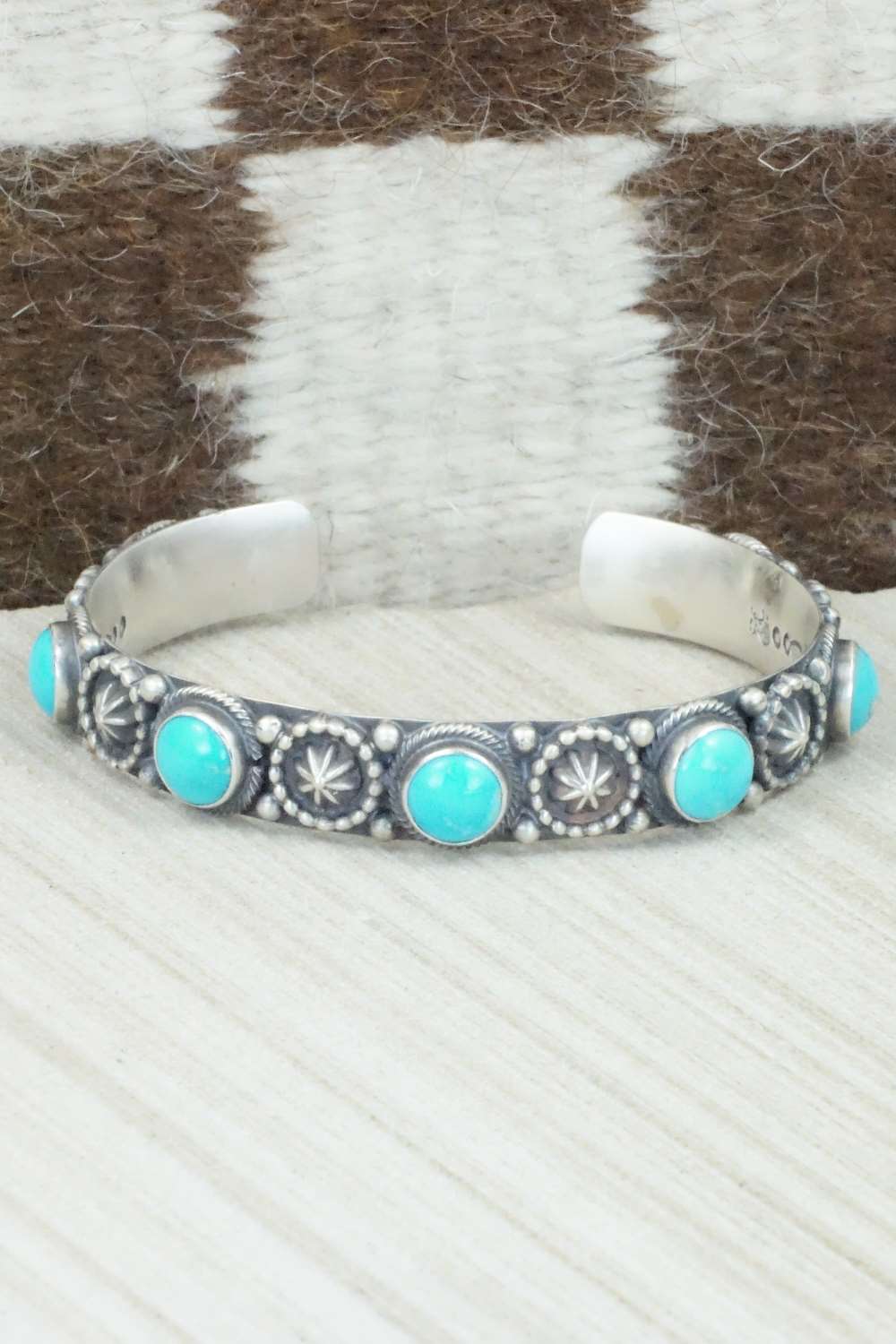 Turquoise & Sterling Silver Bracelet - Bobby Platero