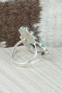 Turquoise & Sterling Silver Ring - Vangie Tsabatsaye - Size 5.75