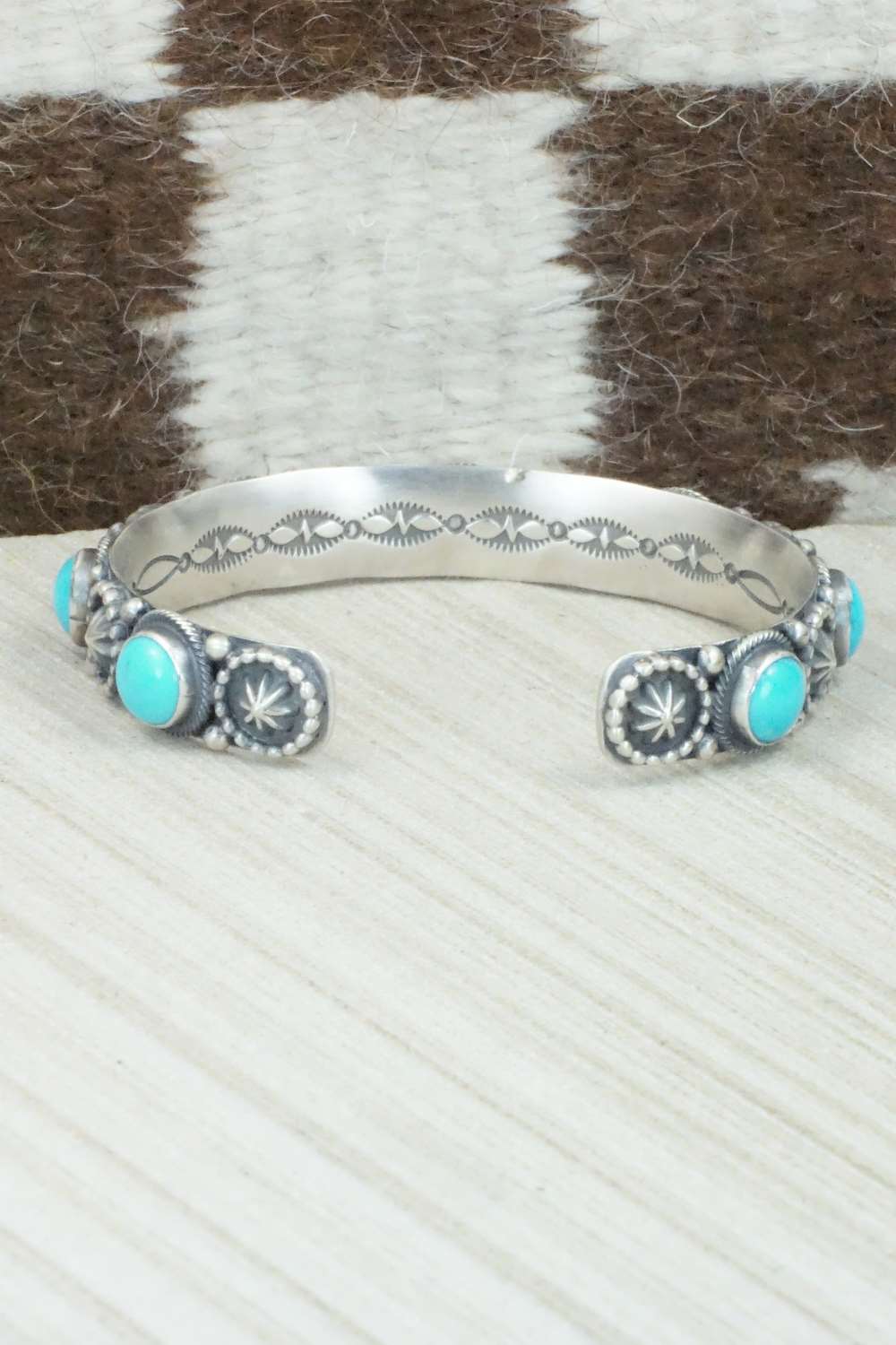 Turquoise & Sterling Silver Bracelet - Bobby Platero