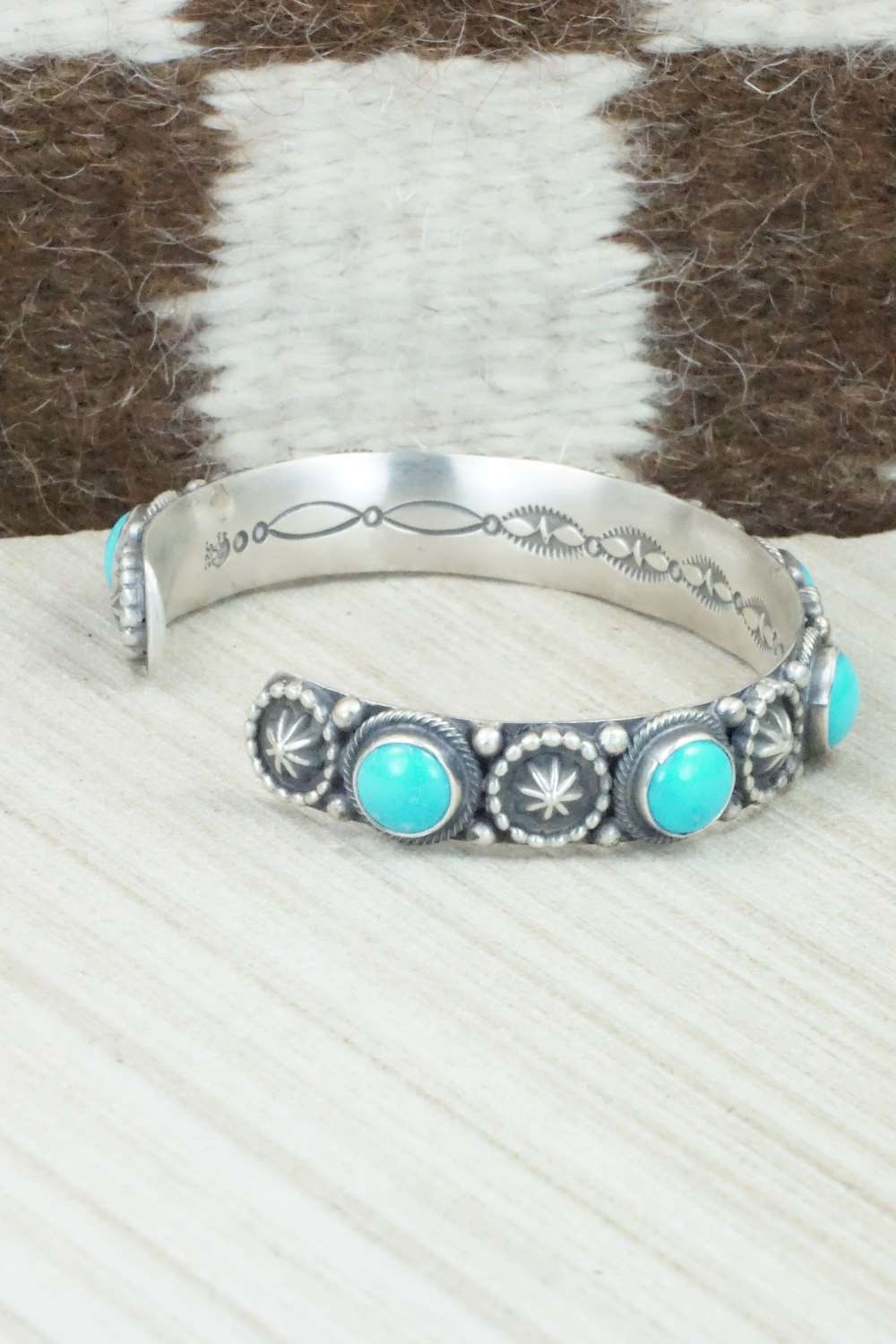 Turquoise & Sterling Silver Bracelet - Bobby Platero