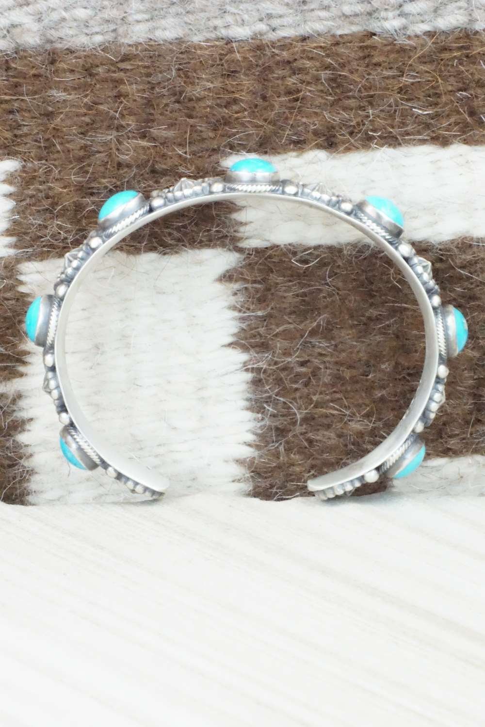 Turquoise & Sterling Silver Bracelet - Bobby Platero