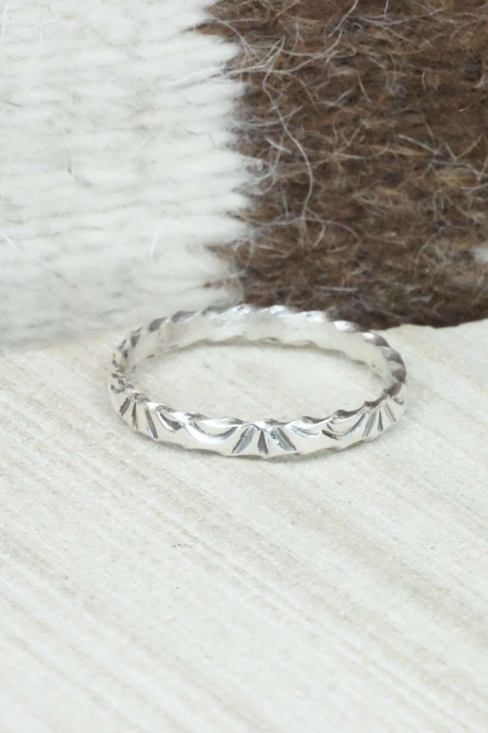 Sterling Silver Ring - Elaine Tahe - Size 12