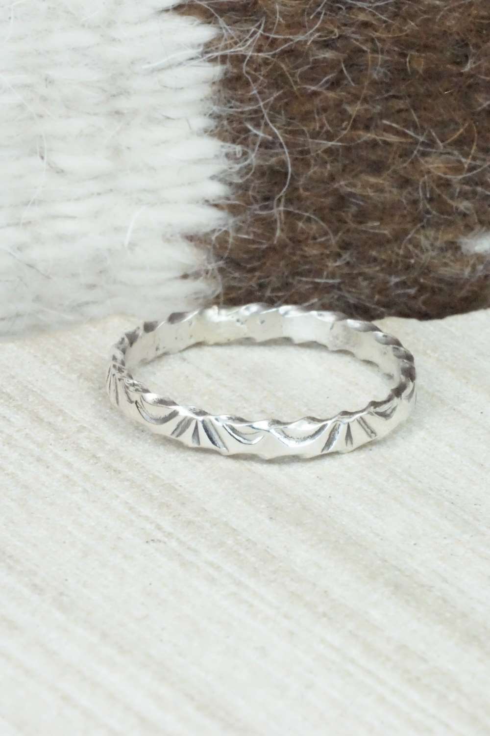 Sterling Silver Ring - Elaine Tahe - Size 12