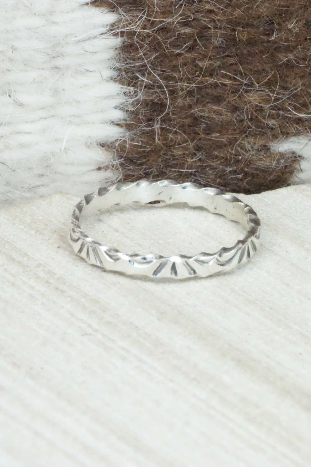 Sterling Silver Ring - Elaine Tahe - Size 12