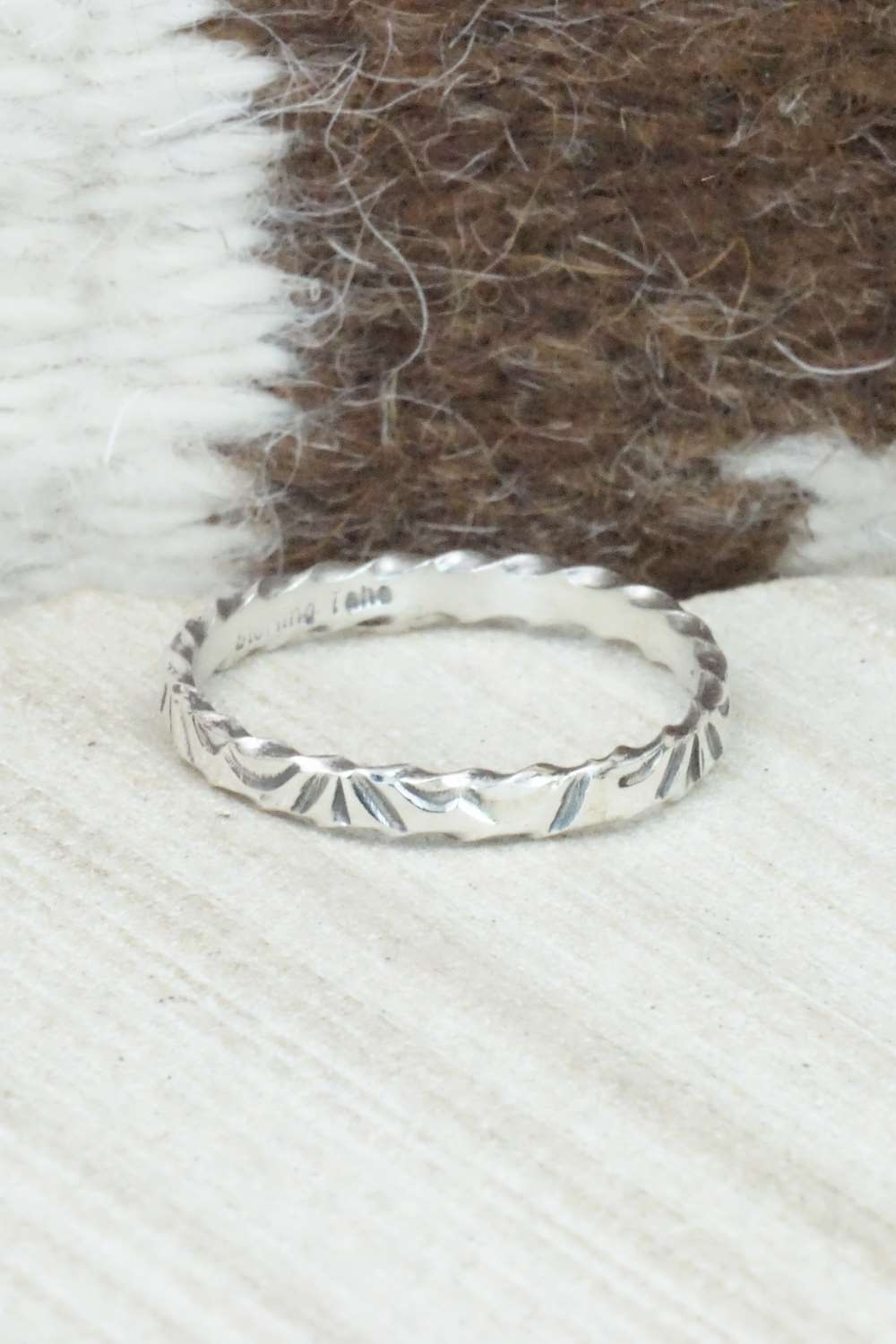Sterling Silver Ring - Elaine Tahe - Size 12