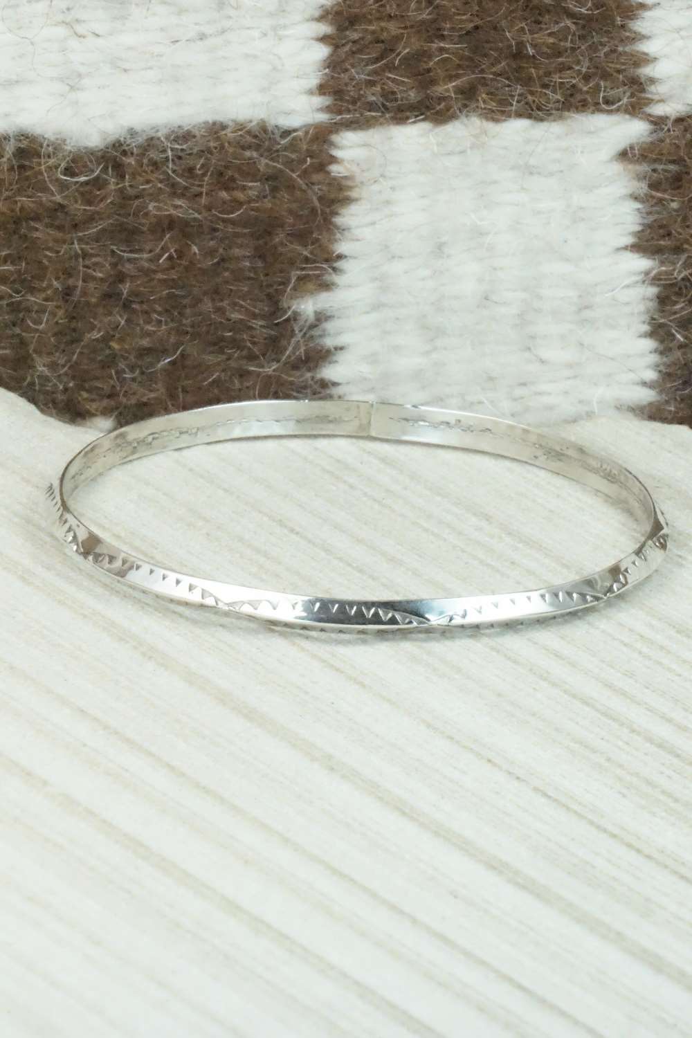 Sterling Silver Bangle Cuff - Elaine Tahe