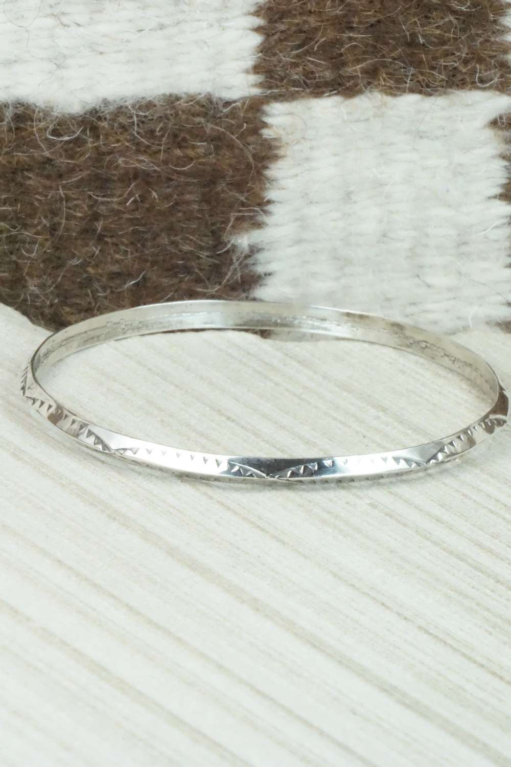 Sterling Silver Bangle Cuff - Elaine Tahe