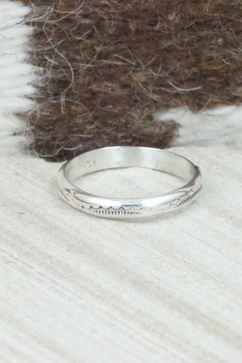 Sterling Silver Ring - Elaine Tahe - Size 10