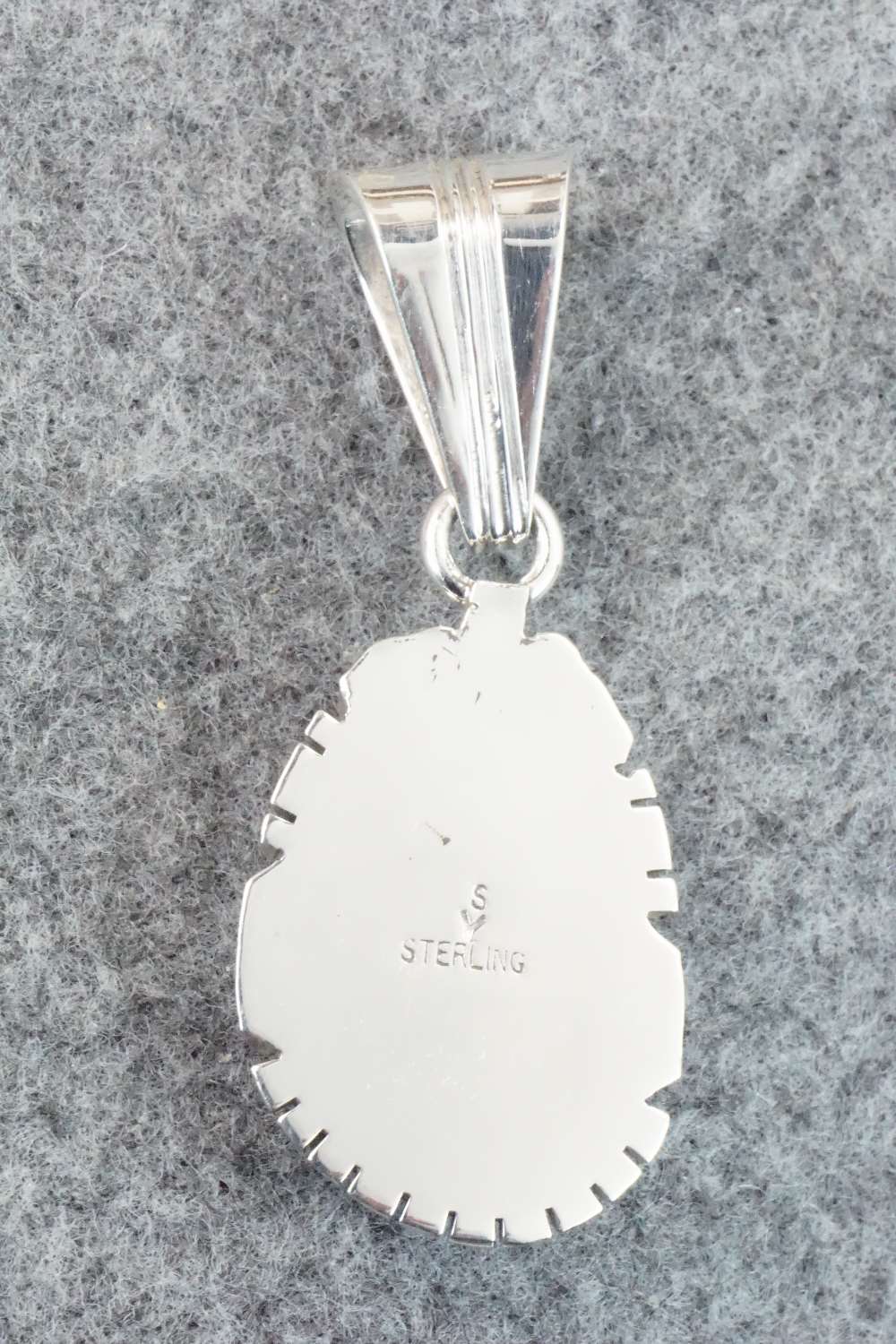 Turquoise & Sterling Silver Pendant - Samuel Yellowhair
