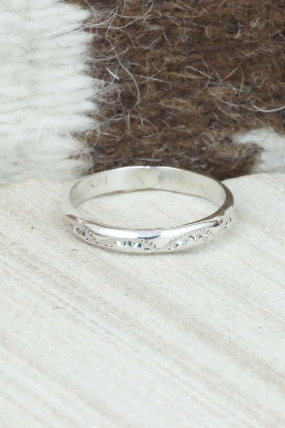 Sterling Silver Ring - Elaine Tahe - Size 11