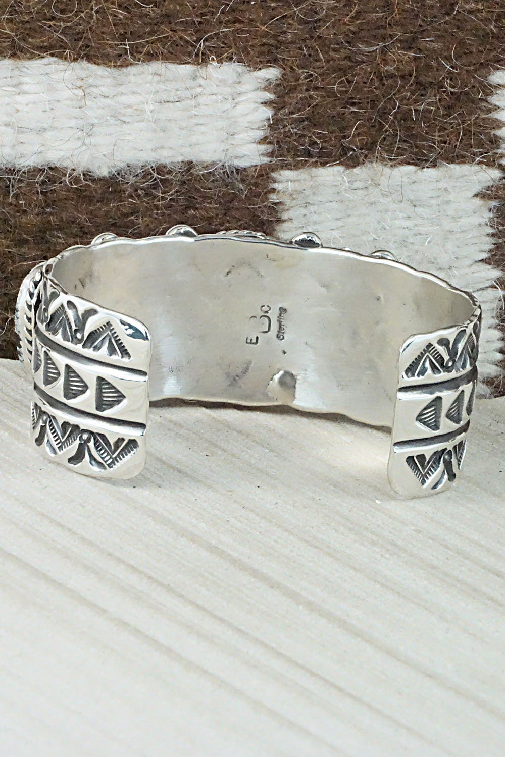 White Buffalo & Sterling Silver Bracelet - Elroy Chavez