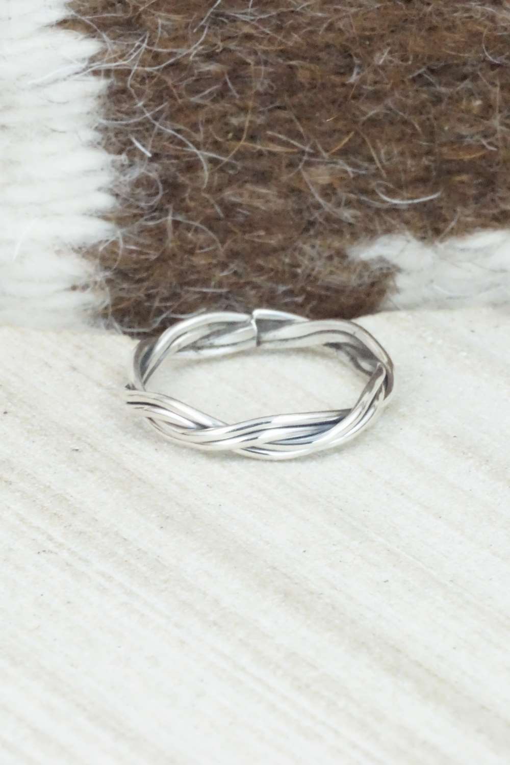 Sterling Silver Ring - Elaine Tahe - Size 8