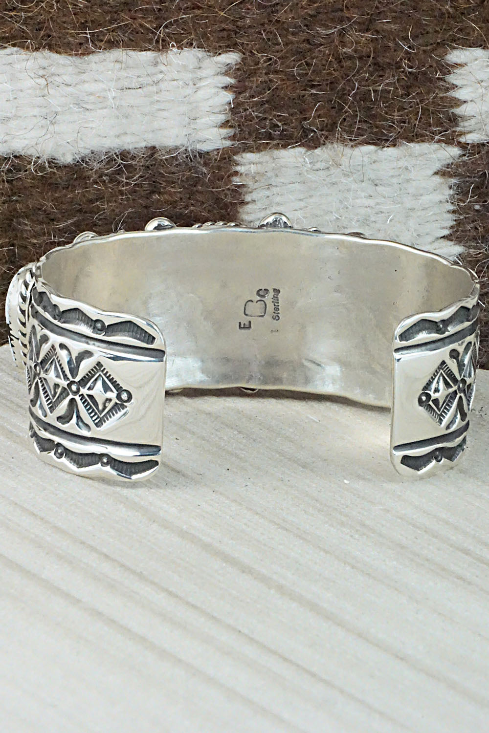 White Buffalo & Sterling Silver Bracelet - Elroy Chavez