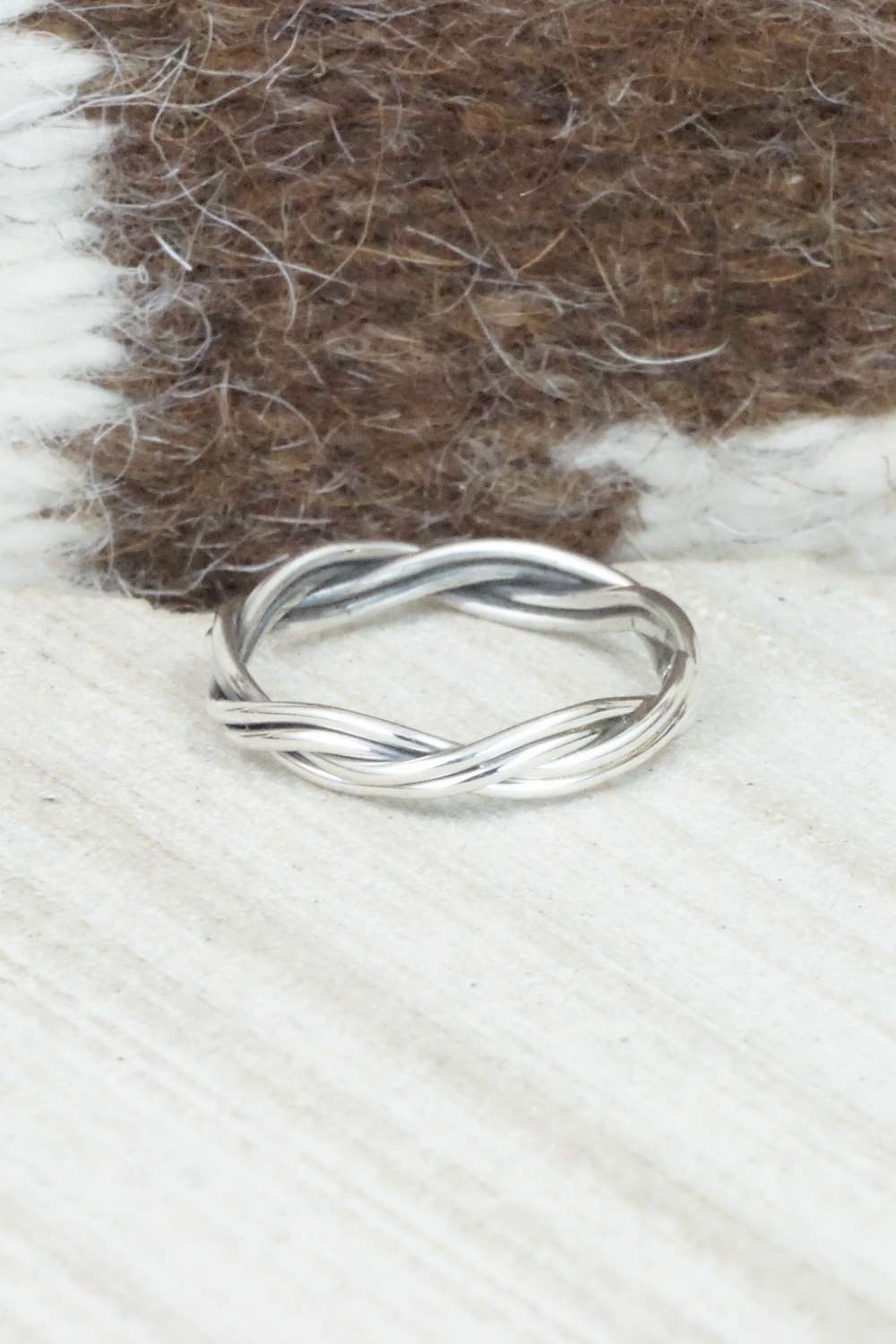 Sterling Silver Ring - Elaine Tahe - Size 8