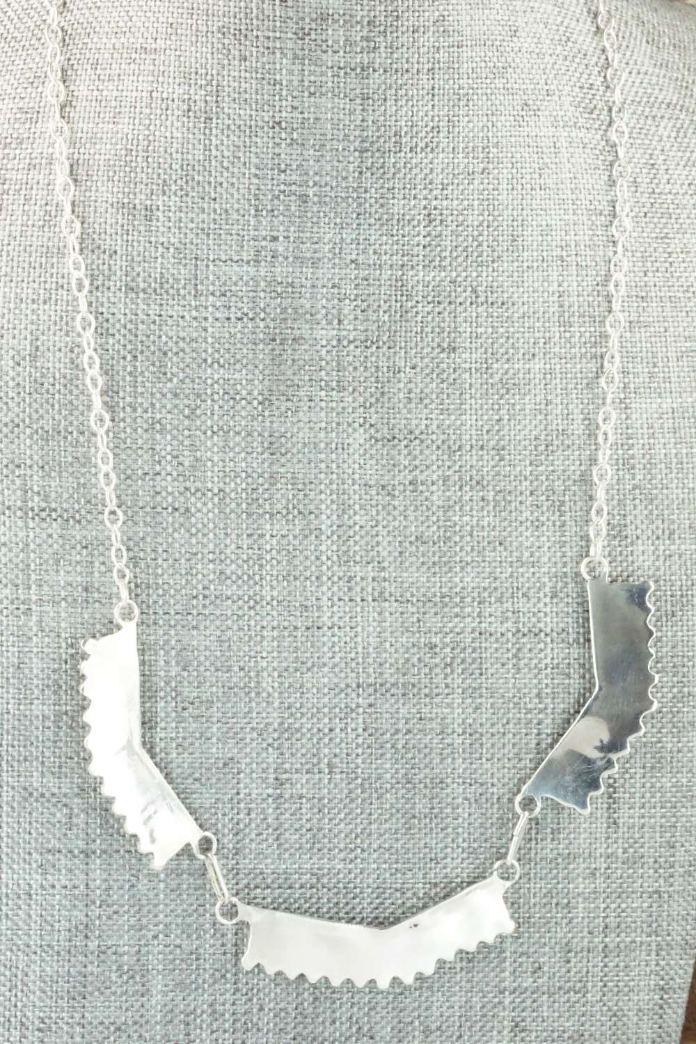 Coral & Sterling Silver Necklace Set - M Solomon