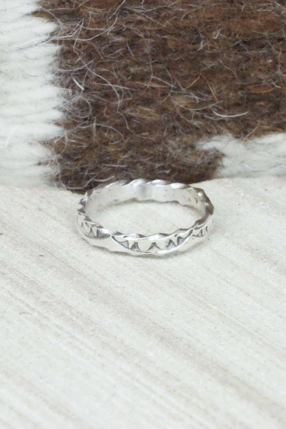 Sterling Silver Ring - Elaine Tahe - Size 6
