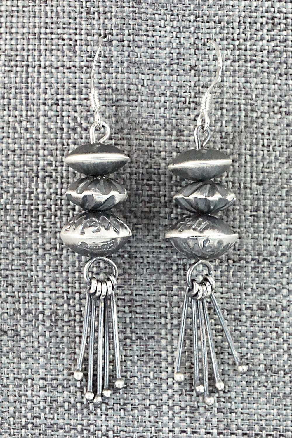 Sterling Silver Navajo Pearl Earrings - Presley Haley