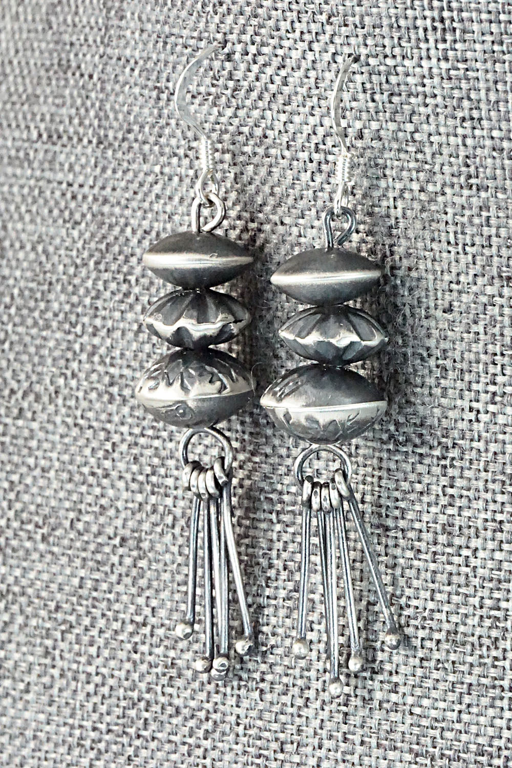 Sterling Silver Navajo Pearl Earrings - Presley Haley