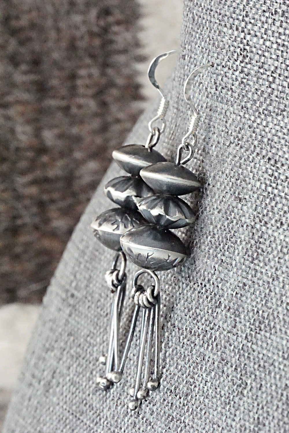 Sterling Silver Navajo Pearl Earrings - Presley Haley