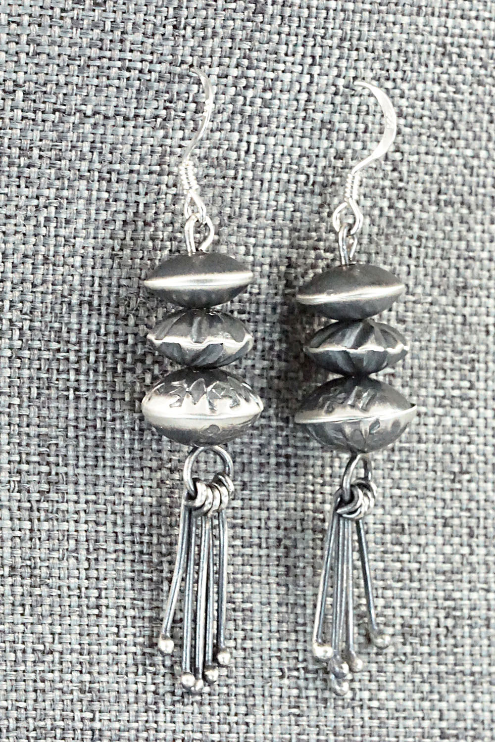 Sterling Silver Navajo Pearl Earrings - Presley Haley