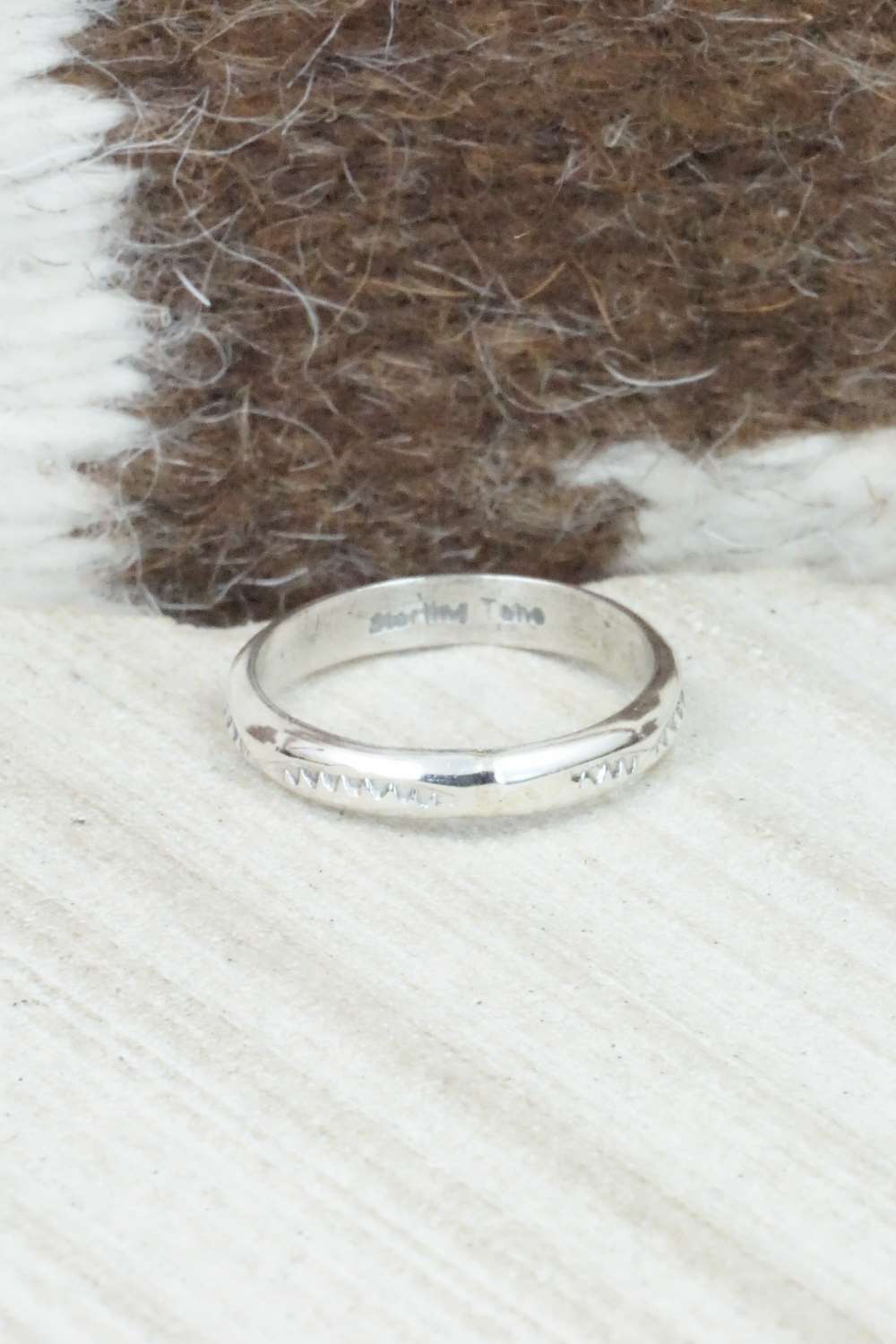 Sterling Silver Ring - Elaine Tahe - Size 7.5