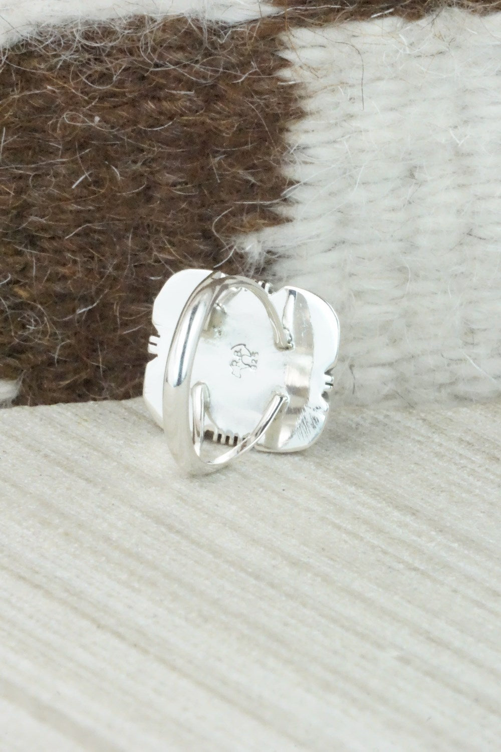 Turquoise & Sterling Silver Ring - Mark Barney - Size 6