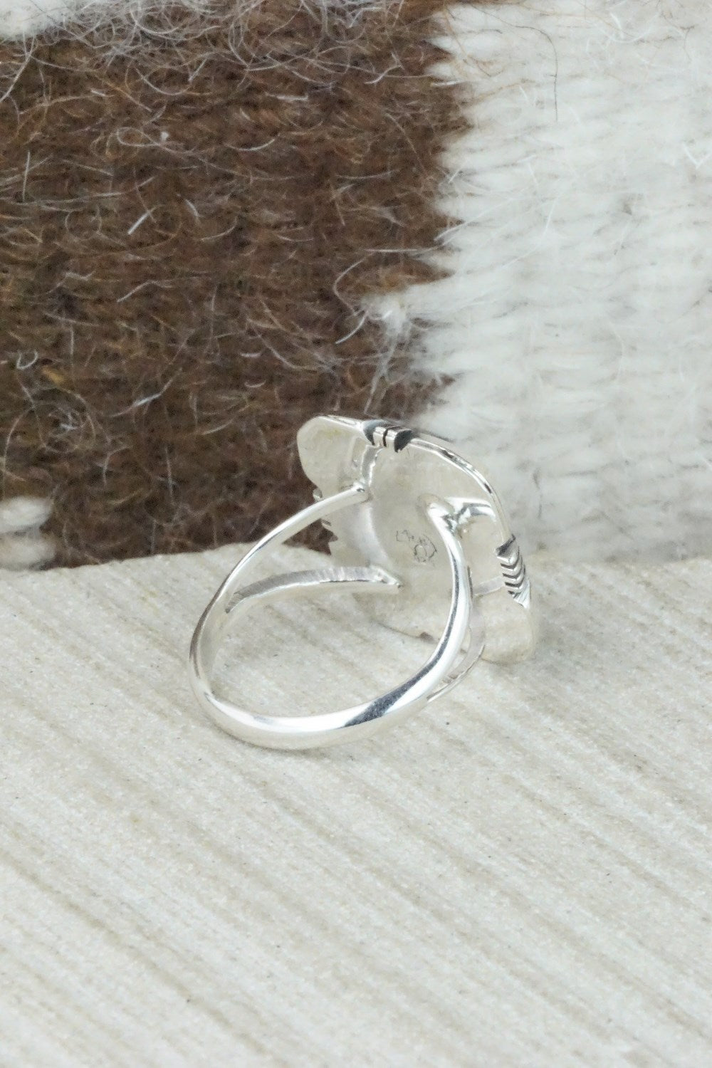 Turquoise & Sterling Silver Ring - Mark Barney - Size 6