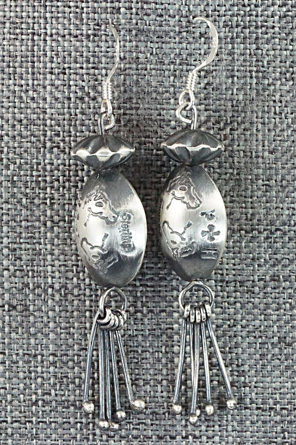 Sterling Silver Navajo Pearl Earrings - Presley Haley